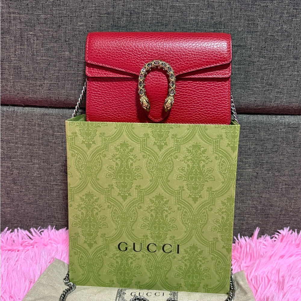 Gucci Red Dionysus Mini Bag
